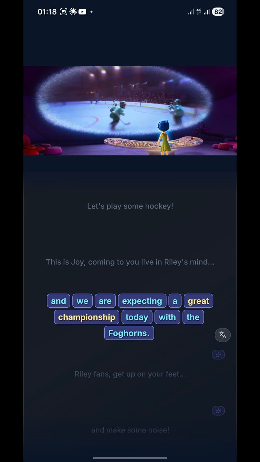 Viwa player with interactive subtitles